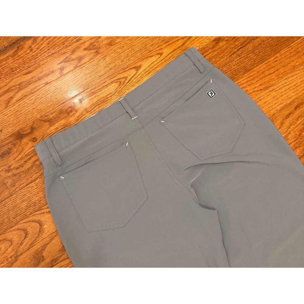FootJoy Performance Pants Fits Mens 34x38 Athletic Fit Gray Golf Stretch Active